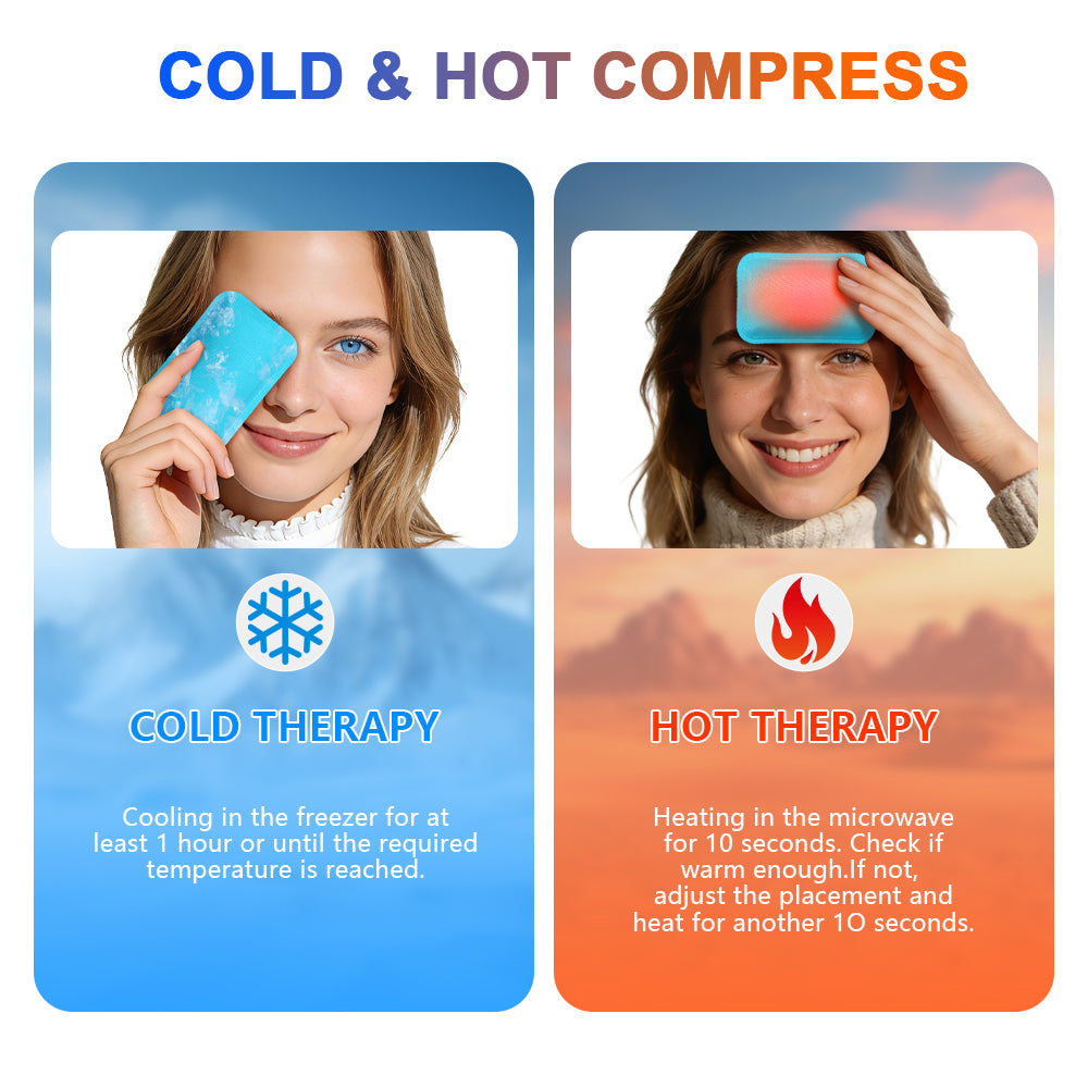 Hot and cold compress ice packs - 6-pack