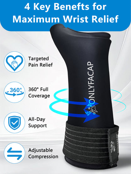 Onlyfacap Wrist Ice Pack Wrap