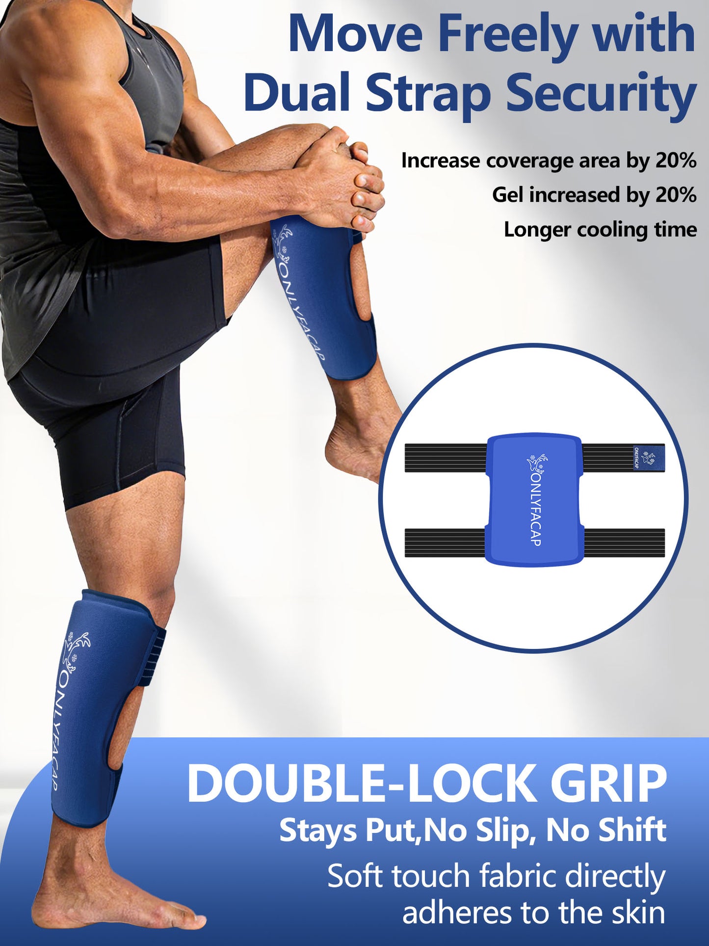 Onlyfacap Calf Pain Relief Ice Pack