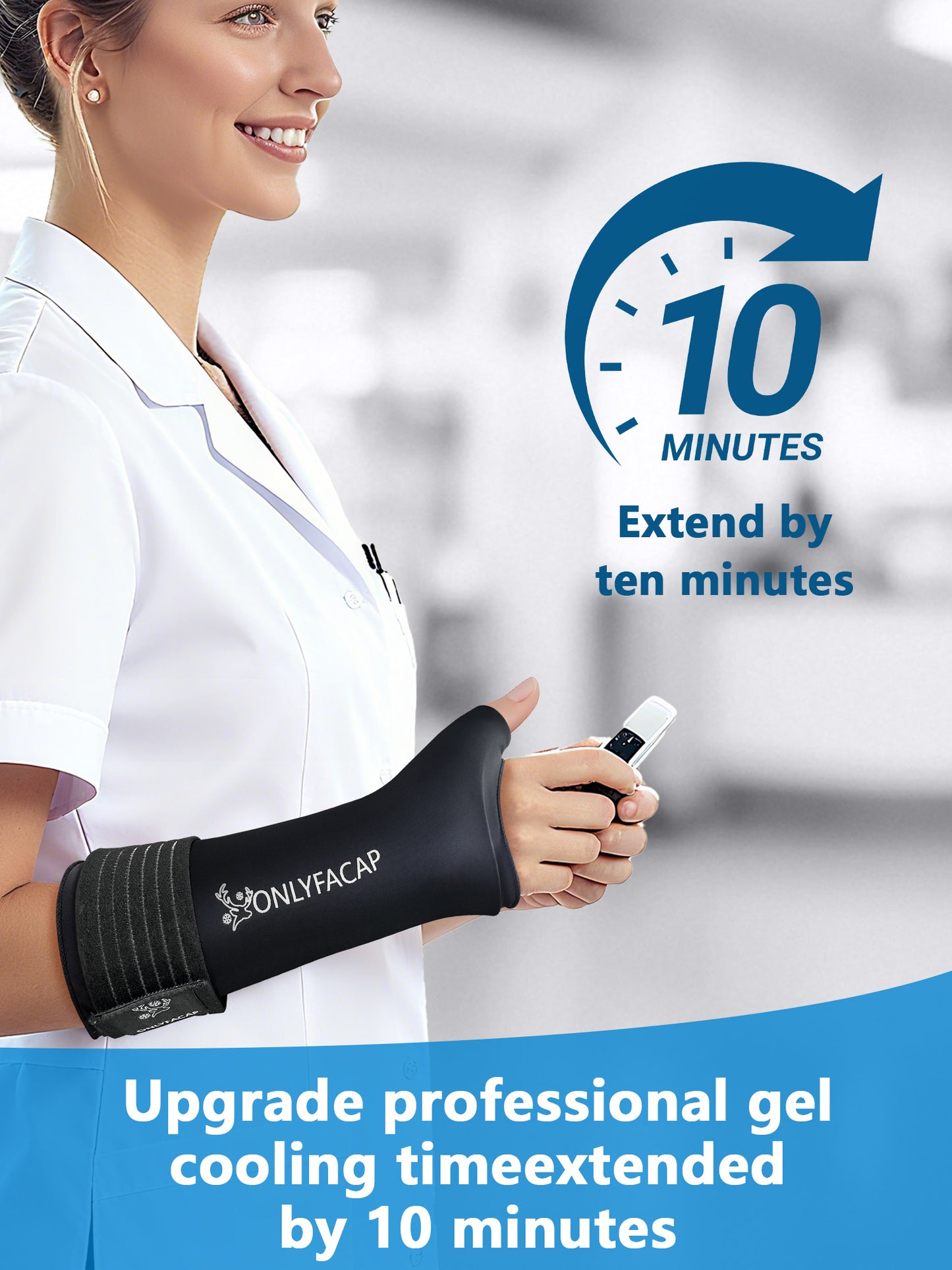 Onlyfacap Wrist Ice Pack Wrap