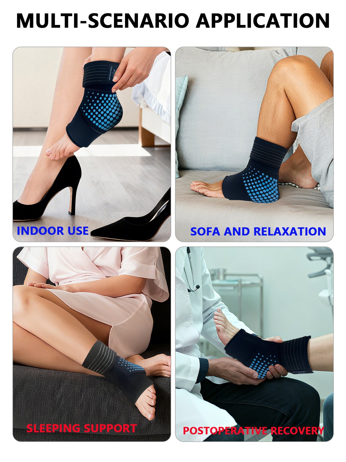 Onlyfacap Plantar Fasciitis Ankle Ice Pack Wrap